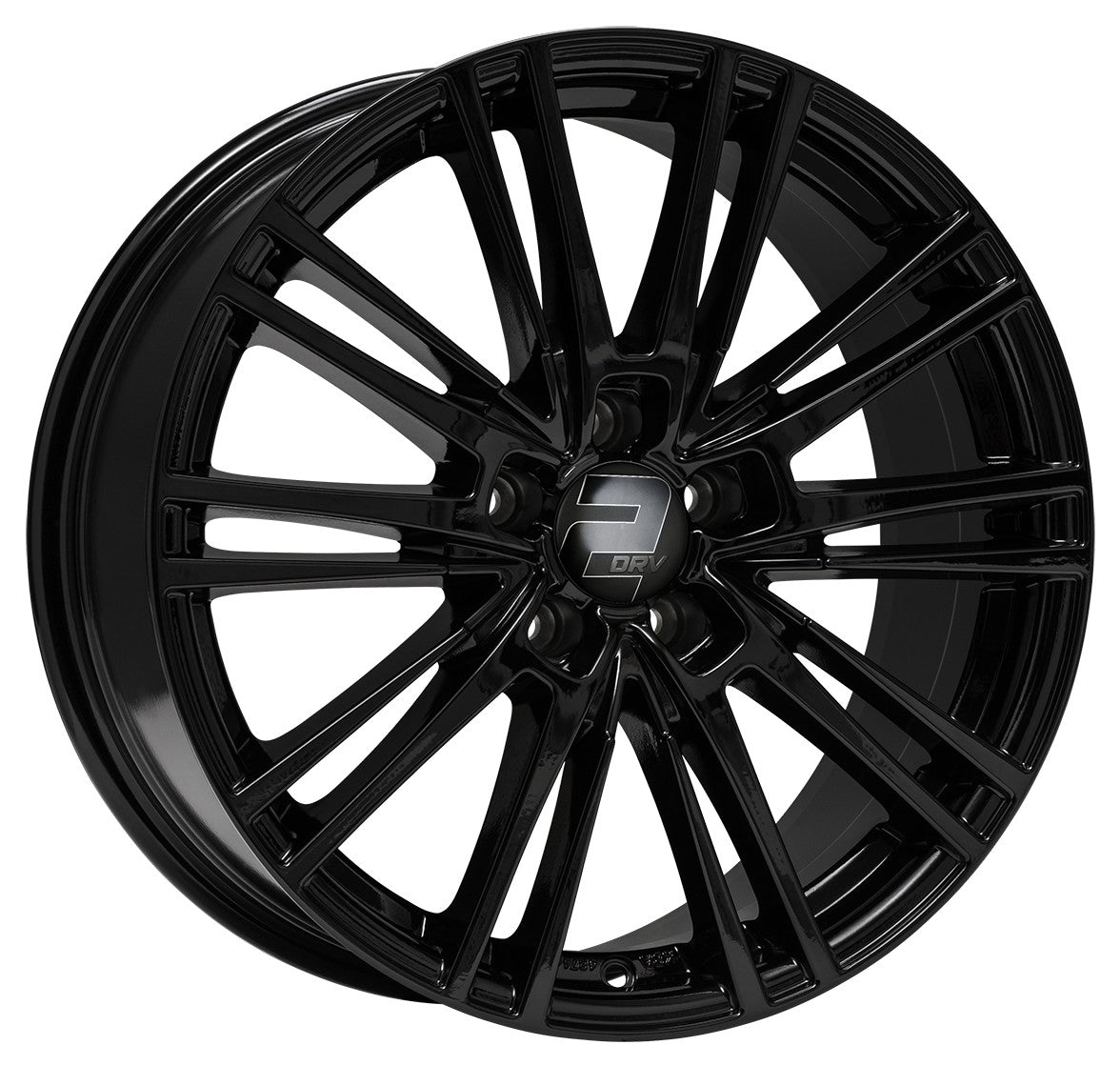 2DRV WH18 schwarz glänzend lackiert 8x18 ET30 - LK5/112 ML66.6