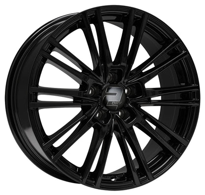 2DRV WH18 schwarz glänzend lackiert 8.5x19 ET45 - LK5/112 ML66.6