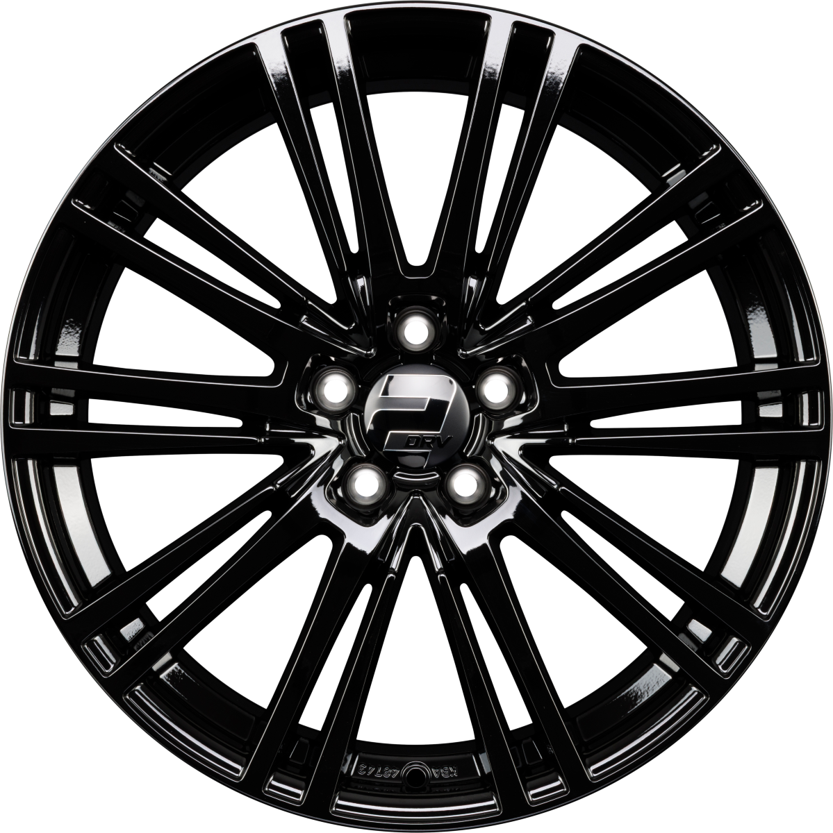 2DRV by WHEELWORLD WH18 Schwarz Glänzend Lackiert (SW+) Alufelge 9x20 Zoll ET33 LK 5x112 ML66.6
