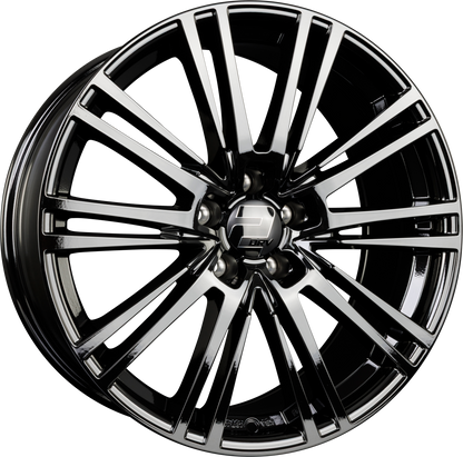 2DRV by WHEELWORLD WH18 Schwarz Glänzend Lackiert (SW+) Alufelge 9x20 Zoll ET33 LK 5x112 ML66.6 – Bild 2