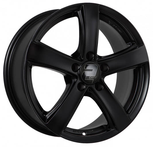 2DRV by WHEELWORLD WH24 Mattschwarz Lackiert (SW) Alufelge 6.5x16 Zoll ET46 LK 5x112 ML57.1