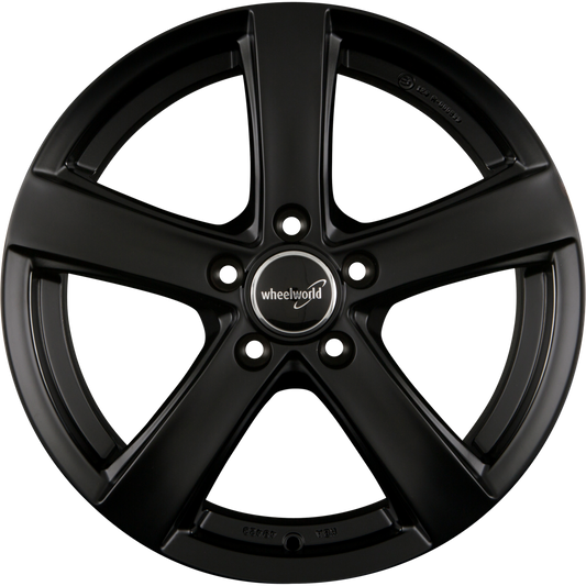 2DRV by WHEELWORLD WH24 Mattschwarz Lackiert (SW) Alufelge 7x16 Zoll ET46 LK 5x112 ML66.6