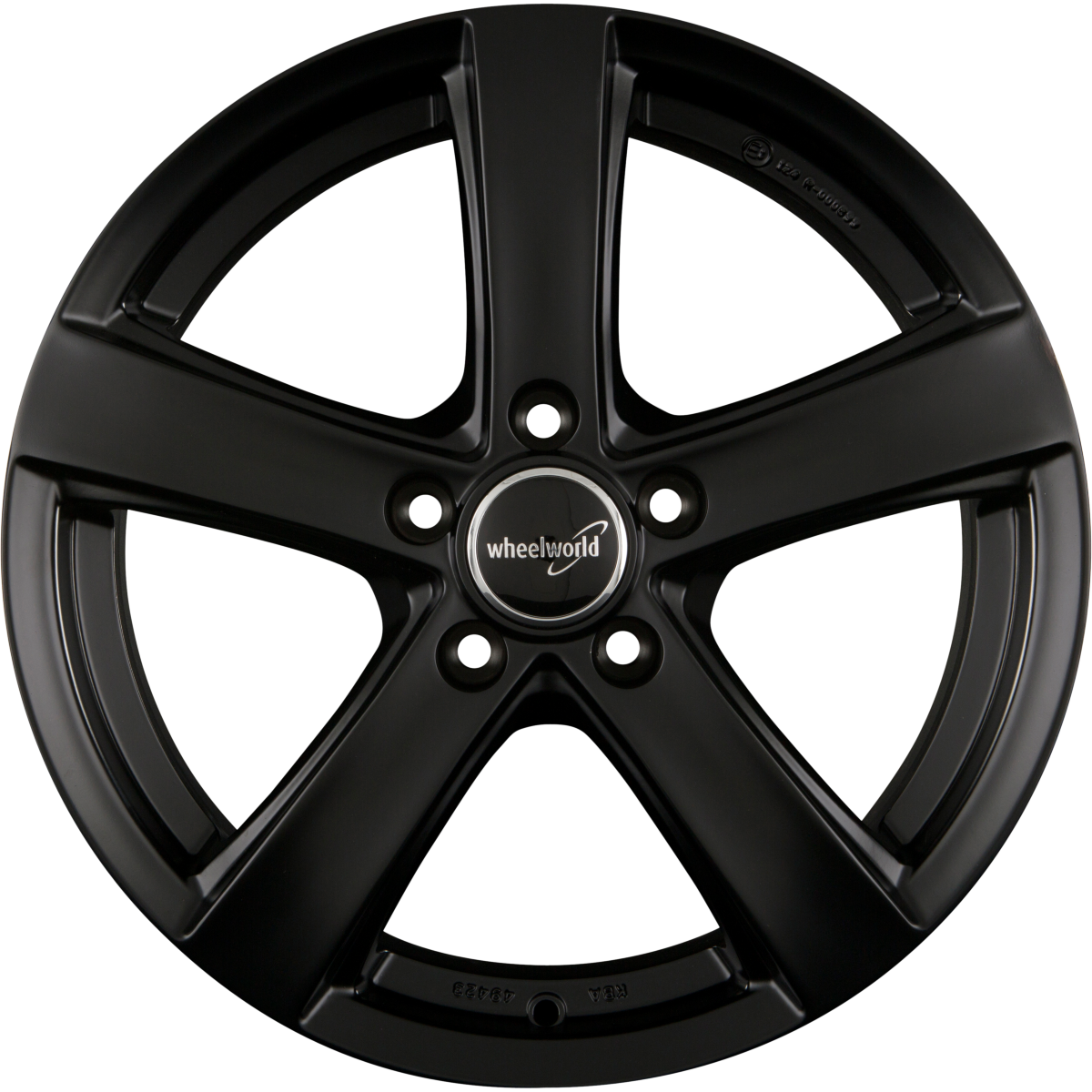 2DRV by WHEELWORLD WH24 Mattschwarz Lackiert (SW) Alufelge 8x18 Zoll ET50 LK 5x120 ML65.1