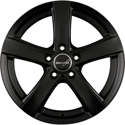 2DRV by WHEELWORLD WH24 Mattschwarz Lackiert (SW) Alufelge 8x18 Zoll ET50 LK 5x120 ML65.1