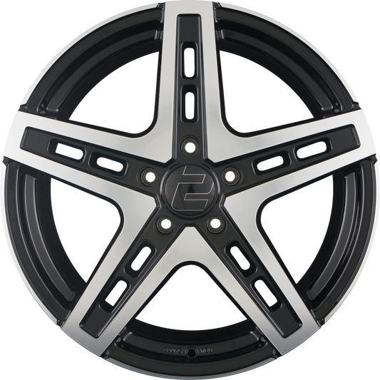 2DRV by WHEELWORLD WH38 Schwarz Hochglanzpoliert (SP+) Alufelge 9.5x22 Zoll ET42 LK 5x120 ML72.6