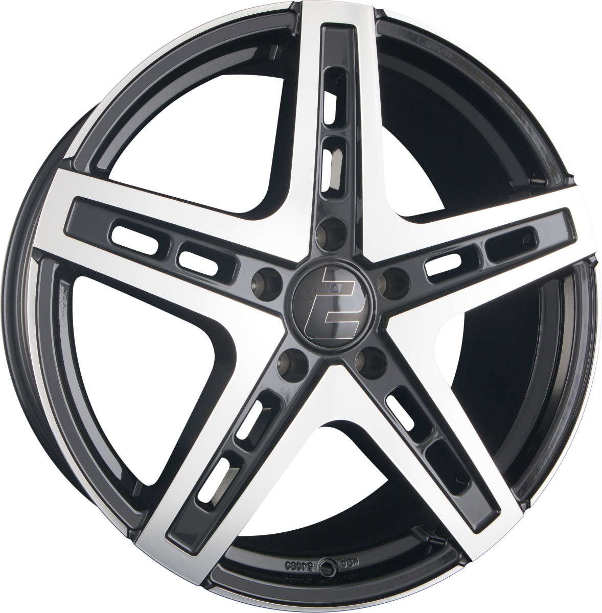 2DRV by WHEELWORLD WH38 Schwarz Hochglanzpoliert (SP+) Alufelge 9.5x22 Zoll ET42 LK 5x120 ML72.6 – Bild 2
