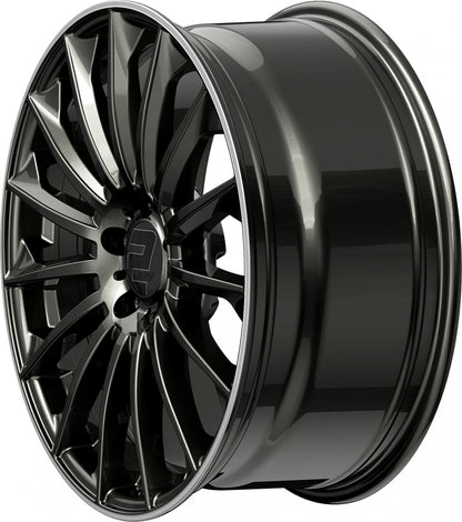 2DRV WH39 dark gunmetal lackiert mit hochglanzpoliertem Felgenbett 9.5x22 ET37 - LK5/112 ML66.6