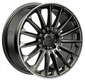 2DRV WH39 dark gunmetal lackiert mit hochglanzpoliertem Felgenbett 10.5x22 Zoll ET20 LK 5x112 ML66.6