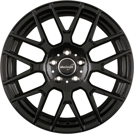 2DRV by WHEELWORLD WH26 Schwarz Glanz Lackiert (SW+) Alufelge 10x22 Zoll ET33 LK 5x112 ML66.6
