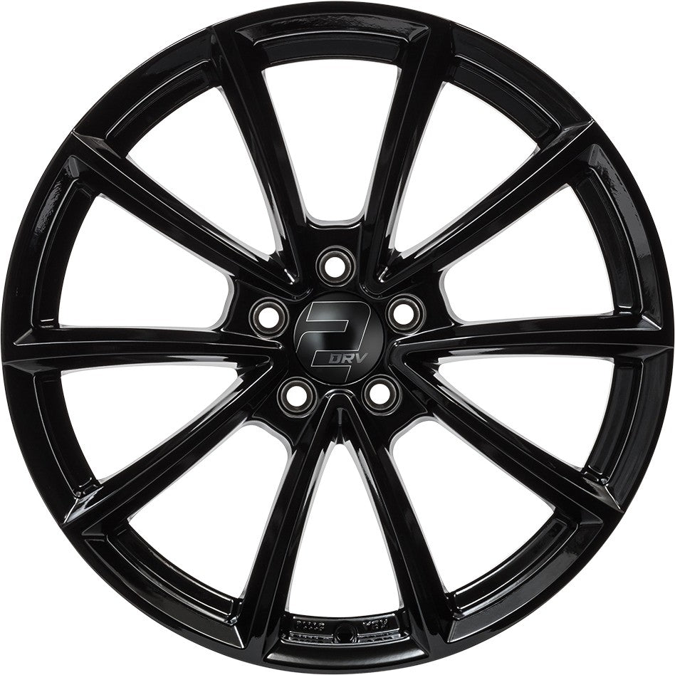 2DRV WH28 schwarz glänzend lackiert 8x18 ET35 - LK5/112 ML66.6