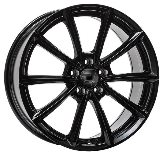 2DRV WH28 schwarz glänzend lackiert 8.5x19 ET45 - LK5/112 ML66.6
