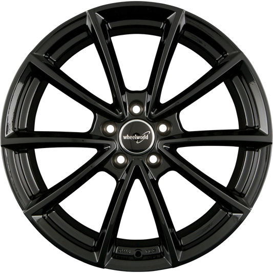 2DRV by WHEELWORLD WH28 Schwarz Glanz Lackiert (SW+) Alufelge 9x20 Zoll ET33 LK 5x112 ML66.6