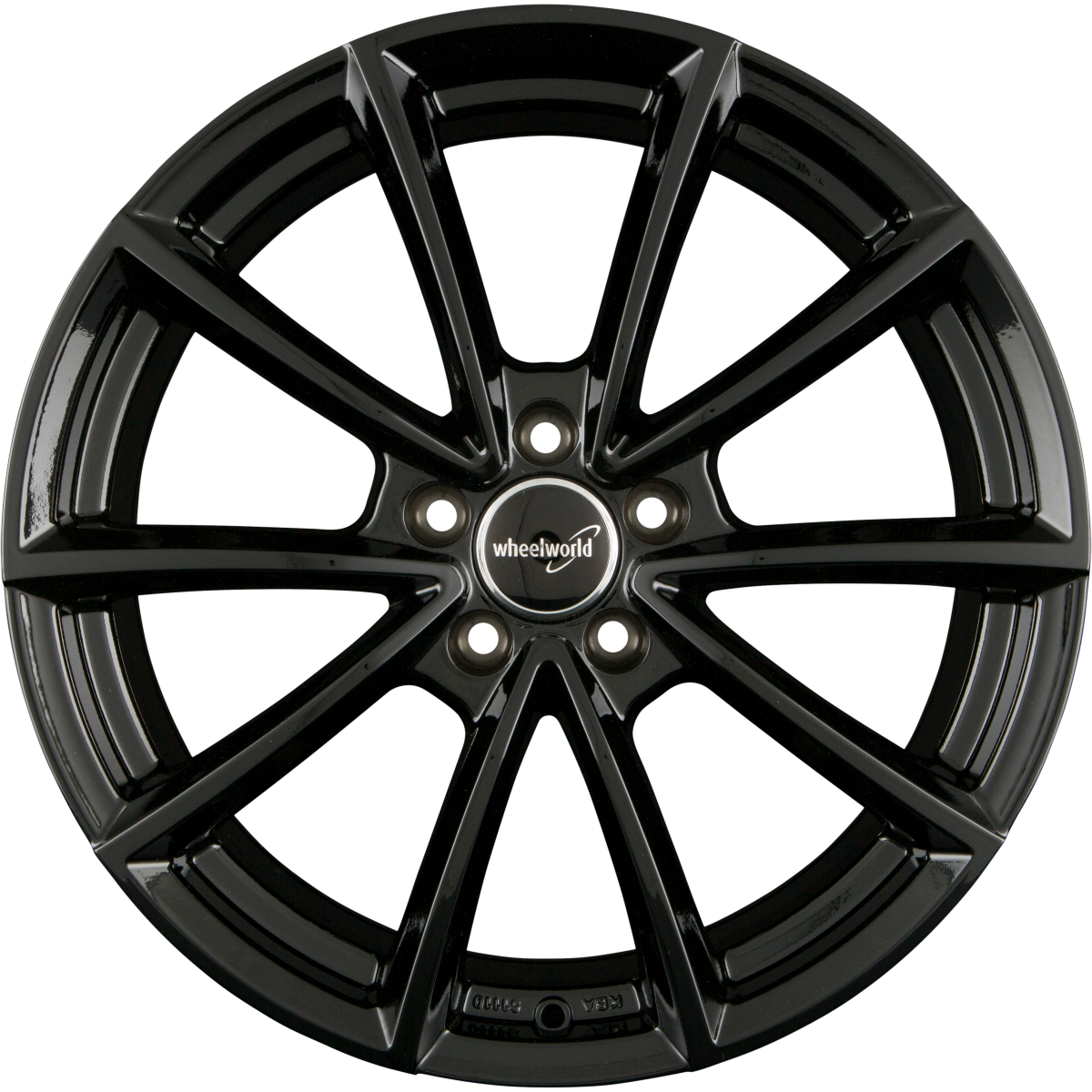 2DRV by WHEELWORLD WH28 Schwarz Glanz Lackiert (SW+) Alufelge 9x20 Zoll ET33 LK 5x112 ML66.6