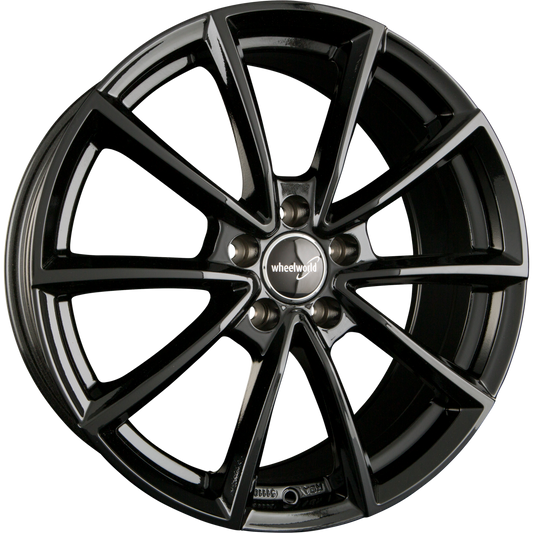 2DRV by WHEELWORLD WH28 Schwarz Glanz Lackiert (SW+) Alufelge 9x20 Zoll ET33 LK 5x112 ML66.6 – Bild 2