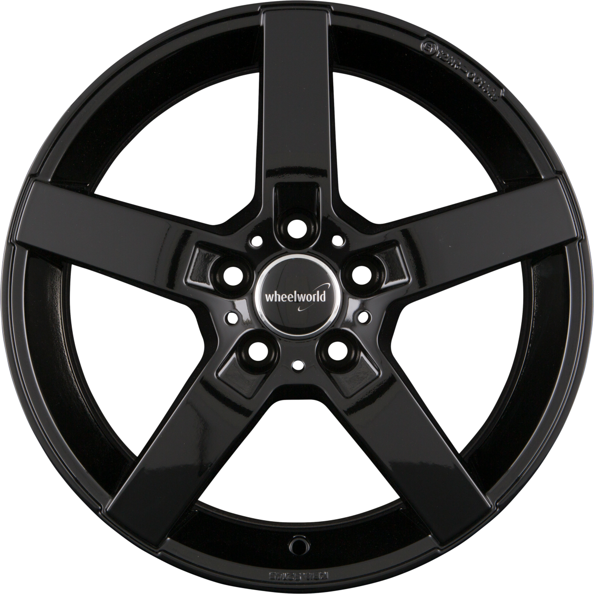 2DRV by WHEELWORLD WH31 Schwarz Glänzend Lackiert (SW+) Alufelge 8x18 Zoll ET30 LK 5x120 ML72.6