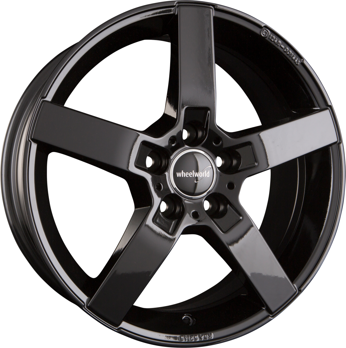 2DRV by WHEELWORLD WH31 Schwarz Glänzend Lackiert (SW+) Alufelge 8x18 Zoll ET30 LK 5x120 ML72.6 – Bild 2