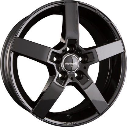 2DRV by WHEELWORLD WH31 Schwarz Glänzend Lackiert (SW+) Alufelge 8x18 Zoll ET30 LK 5x120 ML72.6 – Bild 2