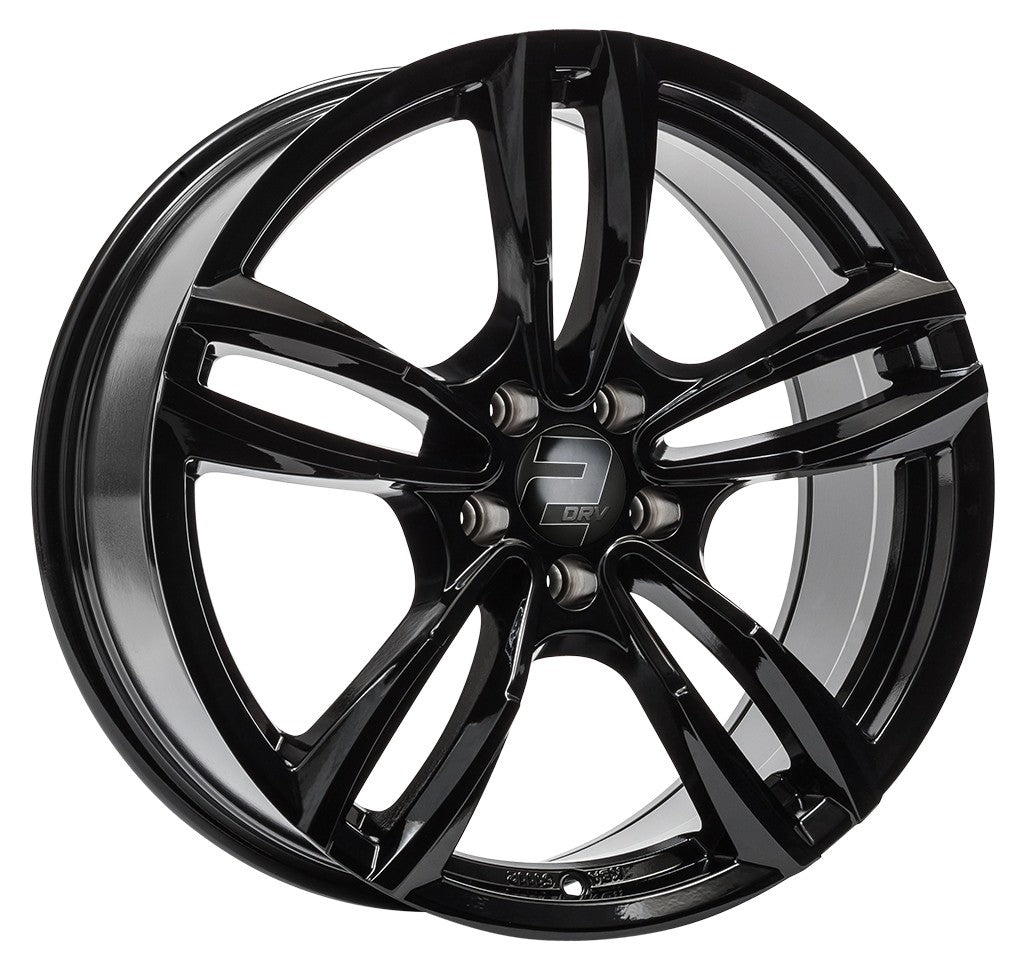 2DRV WH29 schwarz glänzend lackiert 7.5x17 ET43 - LK5/120 ML72.6