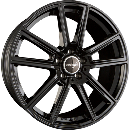 2DRV by WHEELWORLD WH30 Schwarz Glanz Lackiert (SW+) Alufelge 7.5x17 Zoll ET45 LK 5x112 ML66.6 – Bild 2
