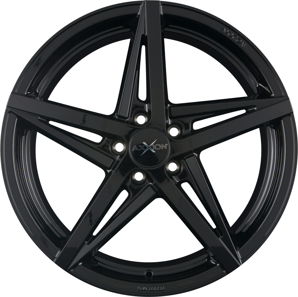 Axxion AX10 Schwarz Glänzend Lackiert (SW+) Alufelge 7.5x17 Zoll ET30 LK 5x112 ML66.6
