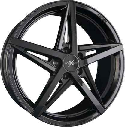 Axxion AX10 Schwarz Glänzend Lackiert (SW+) Alufelge 7.5x17 Zoll ET30 LK 5x112 ML66.6 – Bild 2