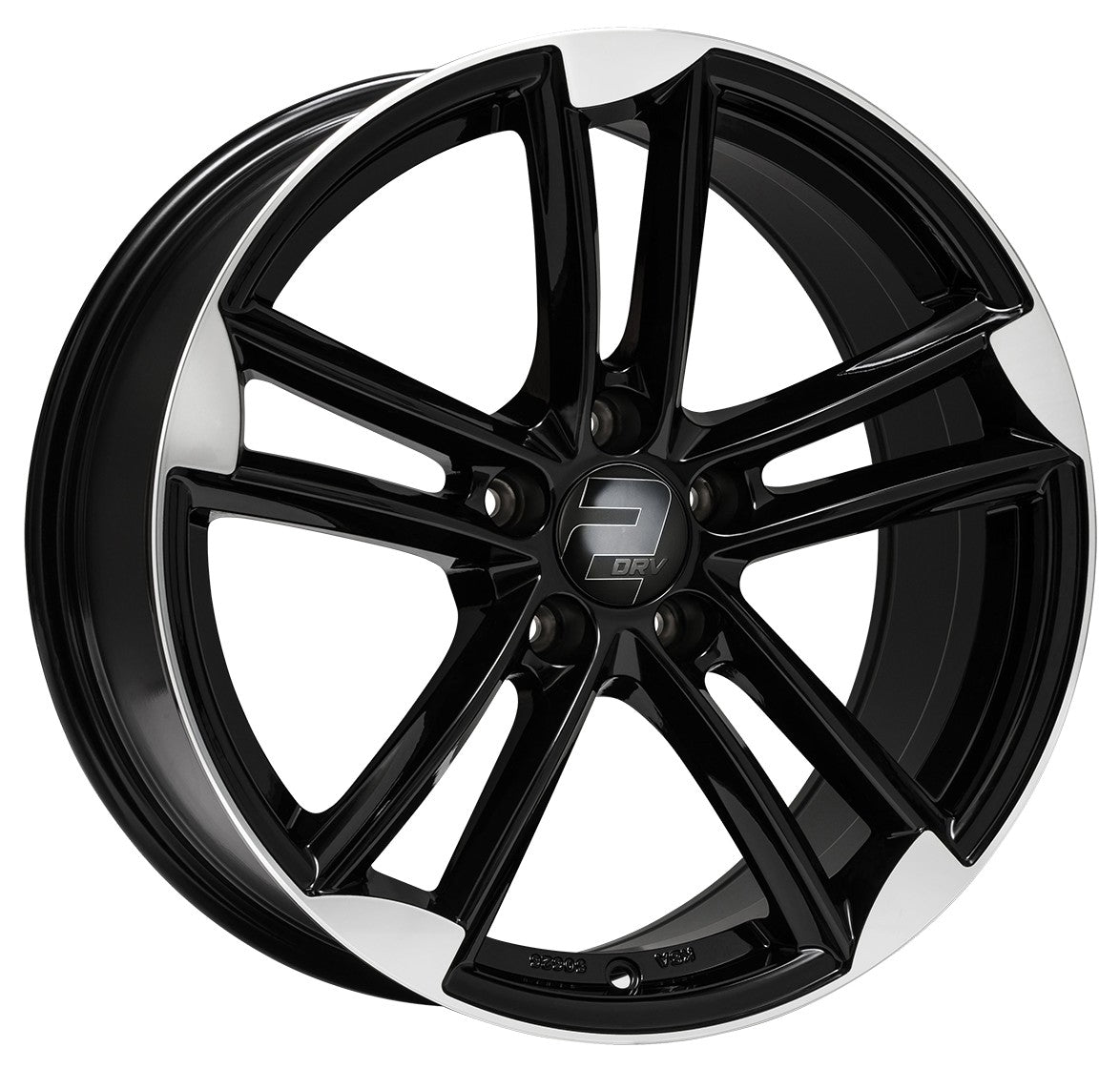 2DRV WH27 schwarz hochglanzpoliert 9x20 ET33 - LK5/112 ML66.6