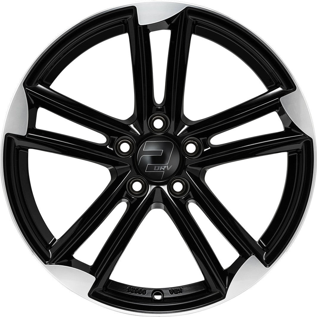 2DRV WH27 schwarz hochglanzpoliert 9x20 ET33 - LK5/112 ML66.6