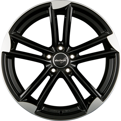 2DRV by WHEELWORLD WH27 Schwarz Hochglanzpoliert (SP+) Alufelge 9.5x21 Zoll ET45 LK 5x112 ML66.6