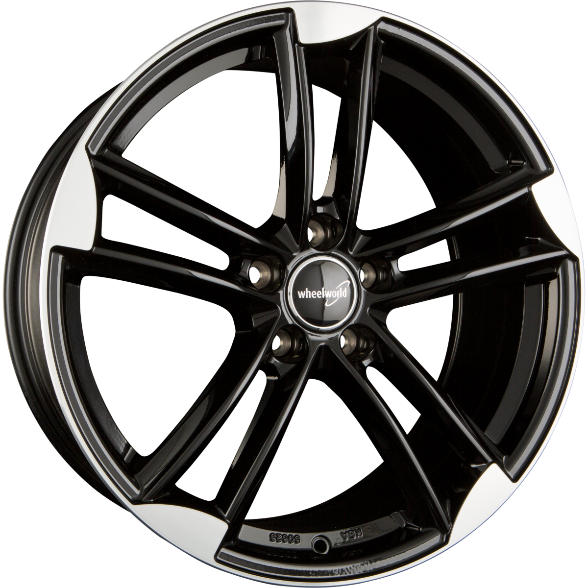 2DRV by WHEELWORLD WH27 Schwarz Hochglanzpoliert (SP+) Alufelge 9.5x21 Zoll ET45 LK 5x112 ML66.6 – Bild 2
