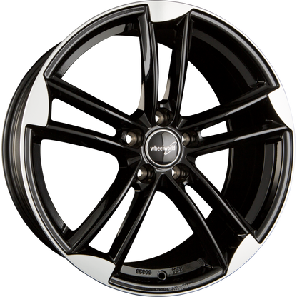 2DRV by WHEELWORLD WH27 Schwarz Hochglanzpoliert (SP+) Alufelge 9.5x21 Zoll ET45 LK 5x112 ML66.6 – Bild 2