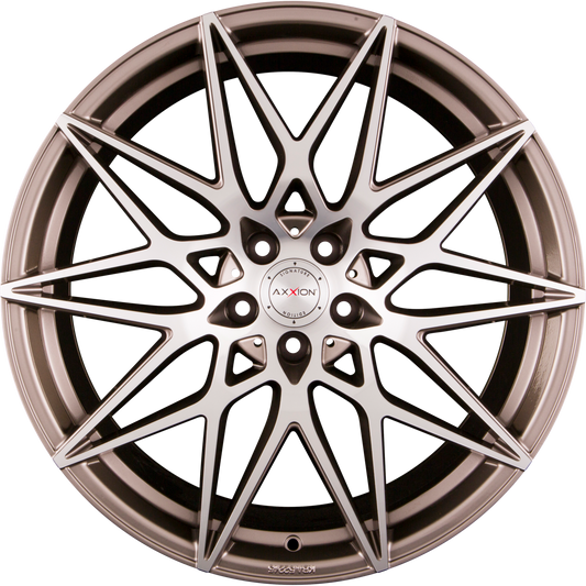 Axxion AX9 platin grau hochglanzpoliert Alufelge 8.5x19 Zoll ET40 LK 5x114.3 ML72.6