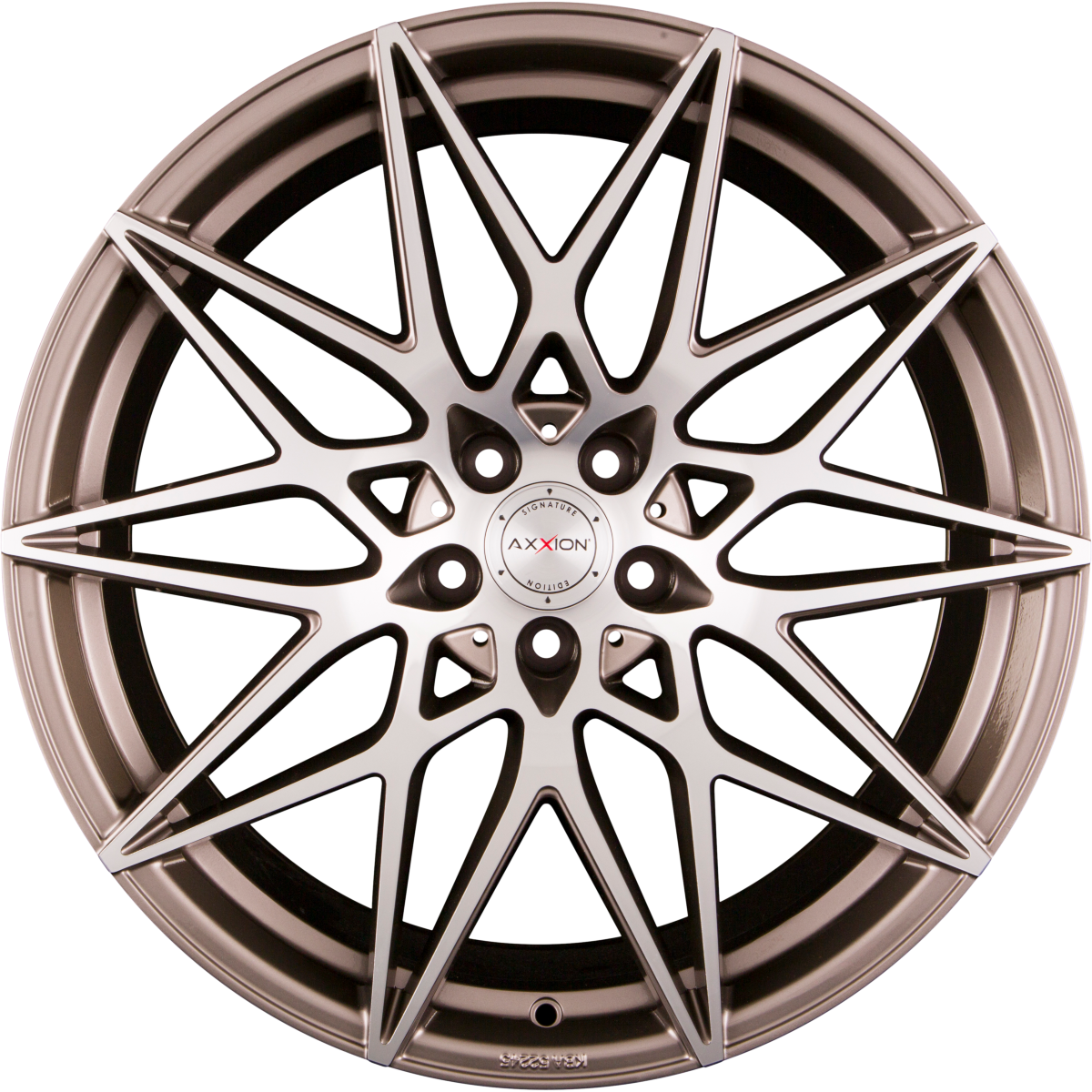 Axxion AX9 platin grau hochglanzpoliert Alufelge 8.5x19 Zoll ET40 LK 5x114.3 ML72.6