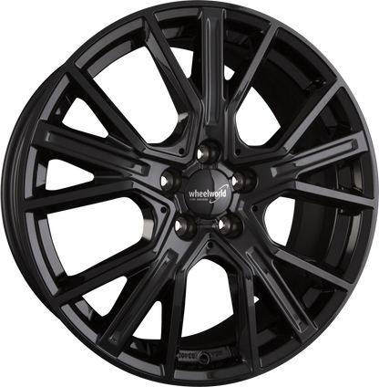 2DRV WH34 schwarz glänzend lackiert Alufelge 8x19 Zoll ET40 LK 5x112 ML66.6 – Bild 4