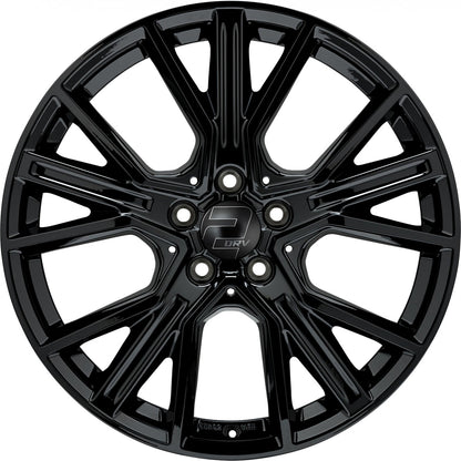 2DRV WH34 schwarz glänzend lackiert 9x21 ET22 - LK5/112 ML66.6