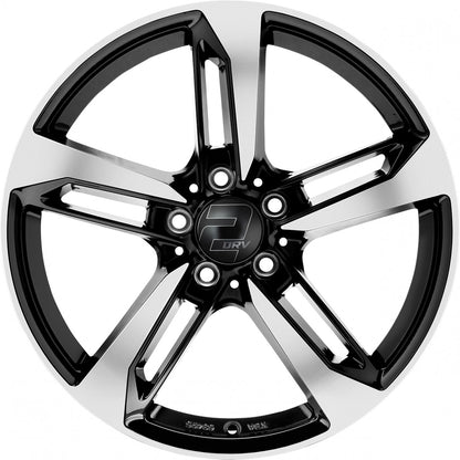 2DRV WH36 schwarz hochglanzpoliert 8x18 ET30 - LK5/112 ML66.6