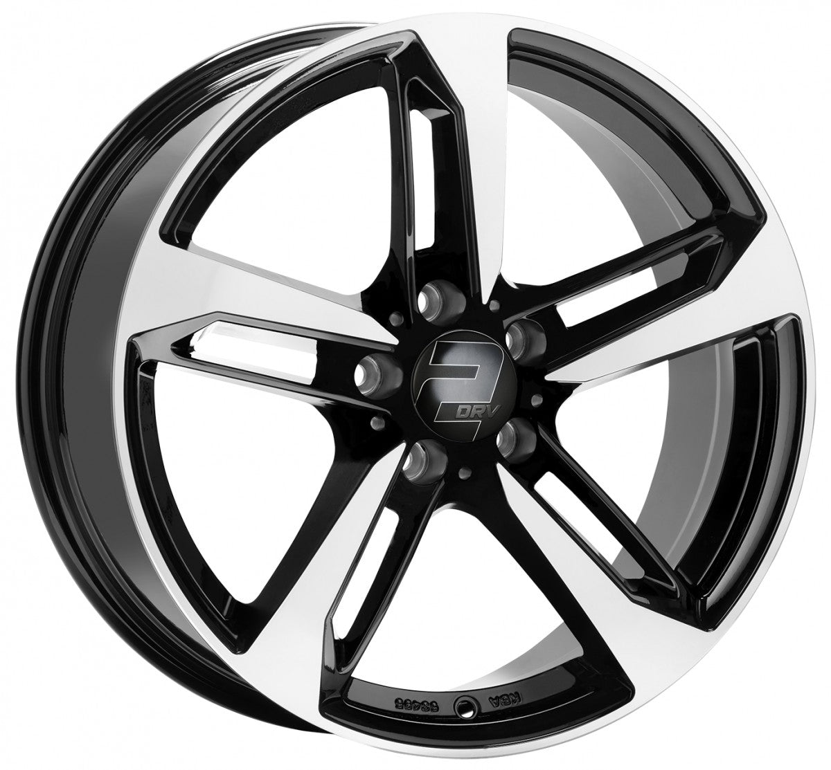 2DRV WH36 schwarz hochglanzpoliert 8.5x19 ET30 - LK5/112 ML66.6