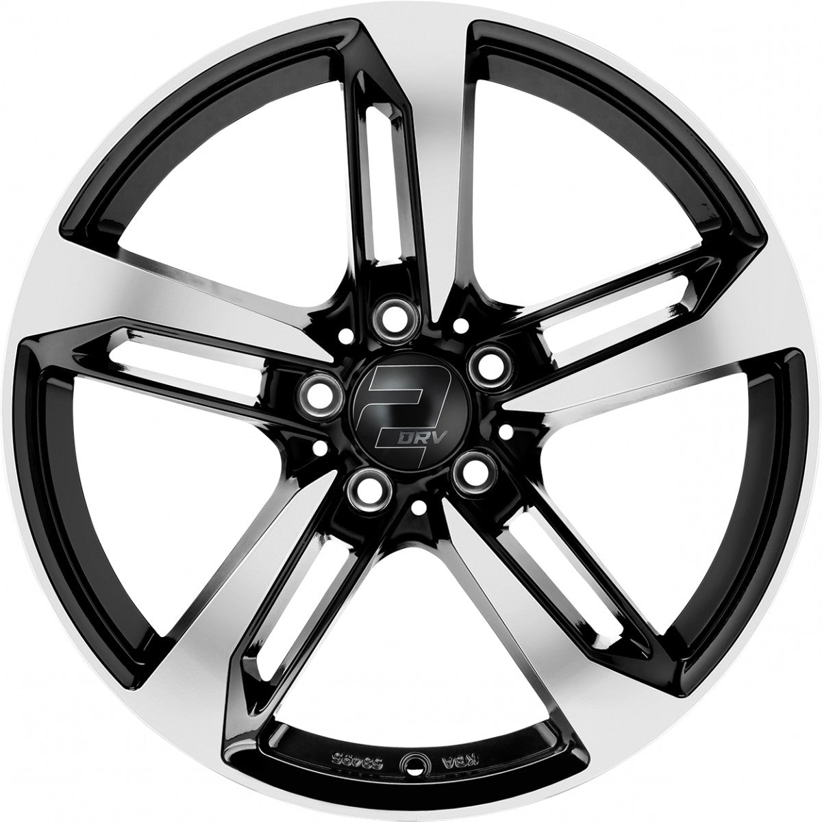 2DRV WH36 schwarz hochglanzpoliert 8.5x19 ET30 - LK5/112 ML66.6