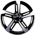 2DRV by WHEELWORLD WH36 Schwarz Hochglanzpoliert (SP+) Alufelge 8.5x19 Zoll ET48 LK 5x112 ML66.6