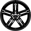 2DRV by WHEELWORLD WH11 Schwarz Glänzend Lackiert (SW+) Alufelge 7.5x17 Zoll ET28 LK 5x112 ML66.6