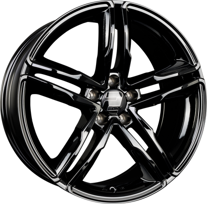 2DRV by WHEELWORLD WH11 Schwarz Glänzend Lackiert (SW+) Alufelge 7.5x17 Zoll ET28 LK 5x112 ML66.6 – Bild 2