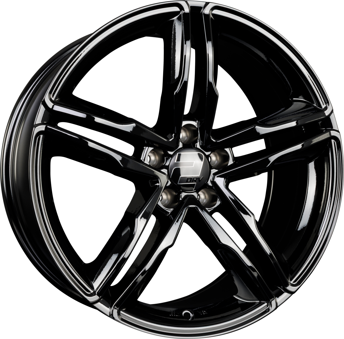 2DRV by WHEELWORLD WH11 Schwarz Glänzend Lackiert (SW+) Alufelge 9x20 Zoll ET33 LK 5x112 ML66.6 – Bild 2
