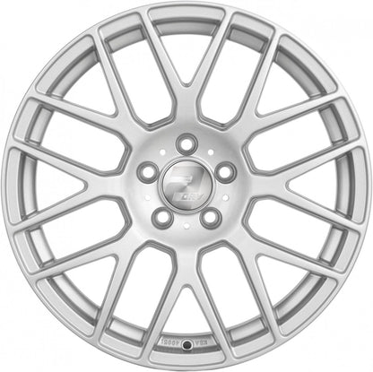 2DRV WH26 race silber lackiert 7.5x17 ET45 - LK5/108 ML72.6