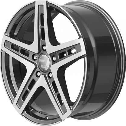 2DRV WH38 daytona grau hochglanzpoliert 9x20 ET40 - LK5/108 ML72.6
