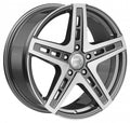 2DRV WH38 daytona grau hochglanzpoliert Alufelge 9x20 Zoll ET42 LK 5x112 ML66.6