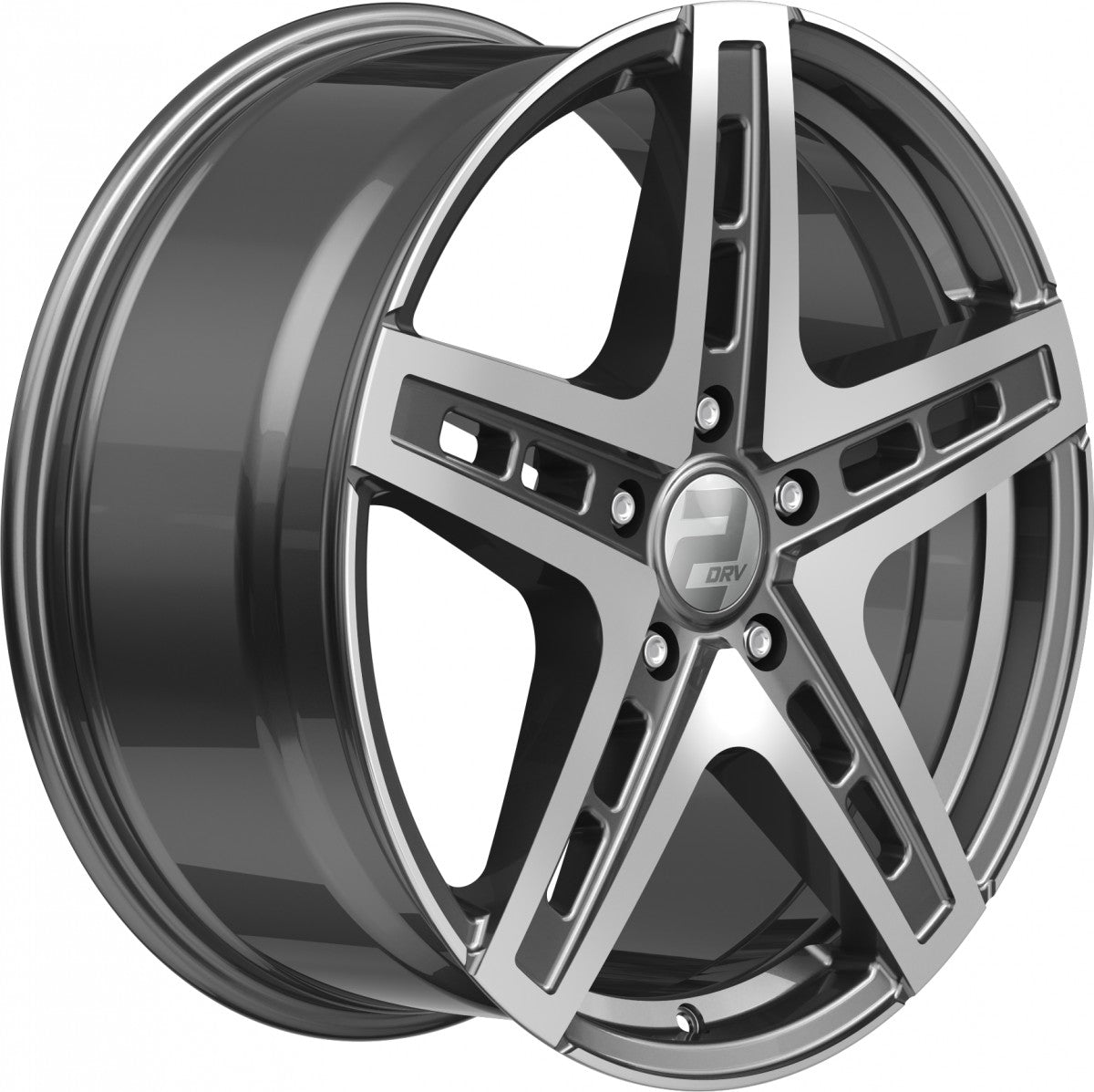 2DRV WH38 daytona grau hochglanzpoliert 9x20 ET42 - LK5/112 ML66.6