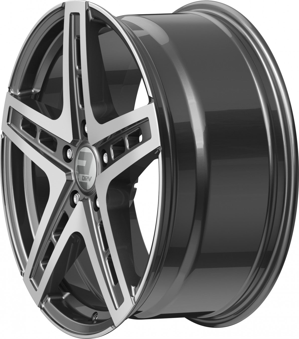 2DRV WH38 daytona grau hochglanzpoliert 9x20 ET30 - LK5/130 ML84.1