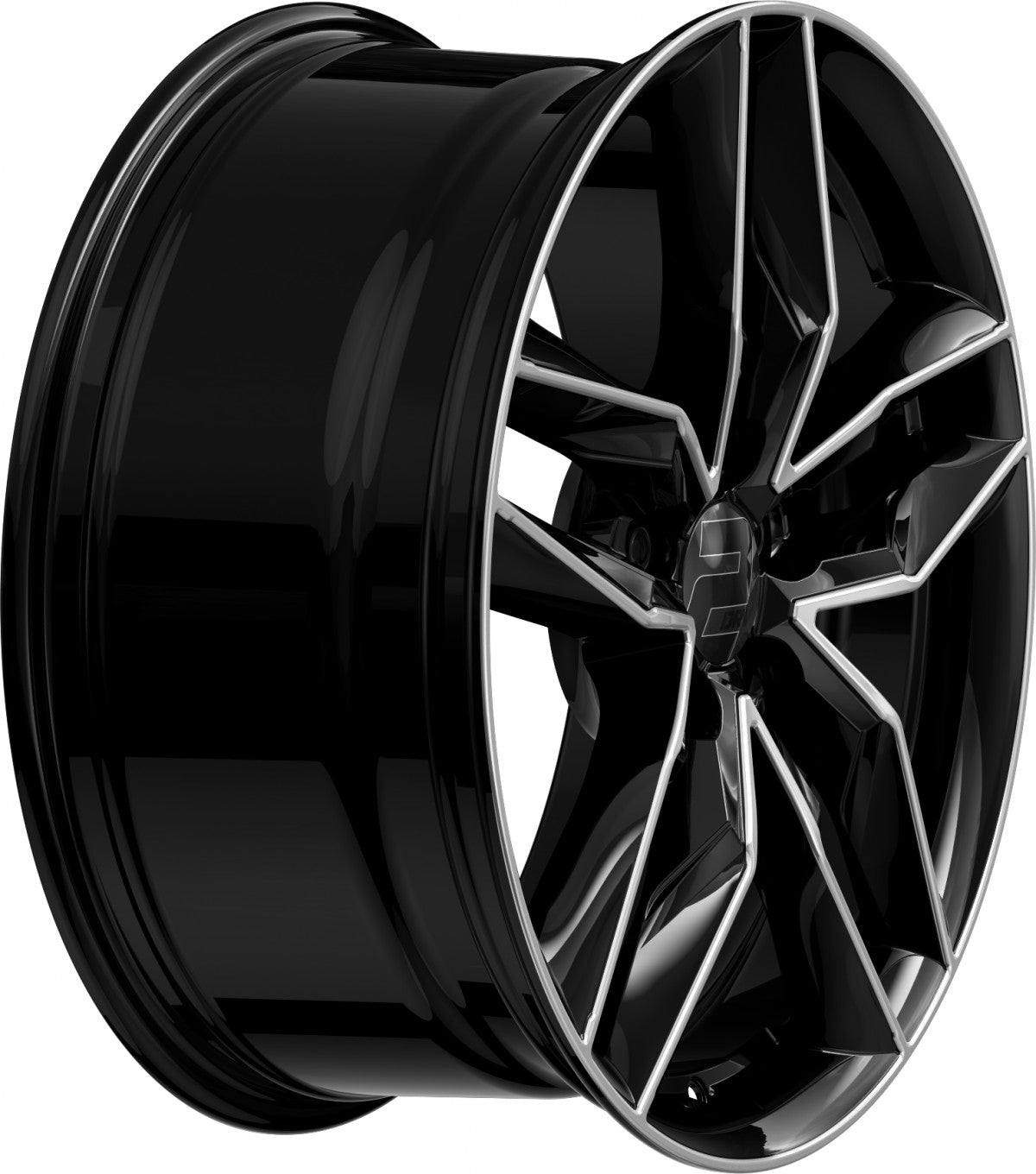 2DRV WH40 schwarz hochglanzpoliert 7.5x18 ET51 - LK5/112 ML57.1