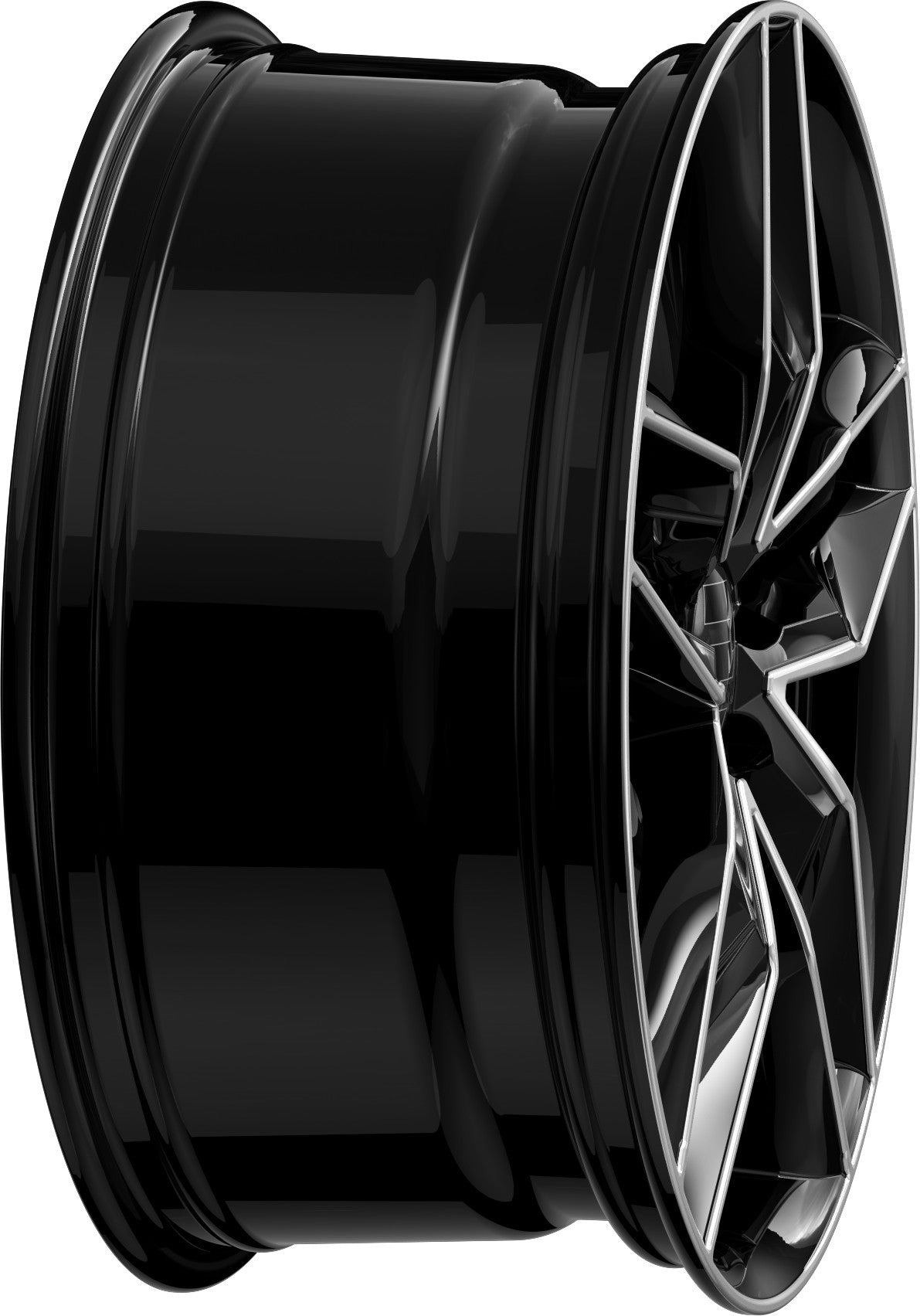 2DRV WH40 schwarz hochglanzpoliert 7.5x18 ET51 - LK5/112 ML57.1
