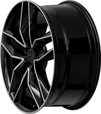 2DRV WH40 schwarz hochglanzpoliert 7.5x18 ET49 - LK5/112 ML66.6