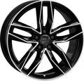 2DRV WH40 schwarz hochglanzpoliert Alufelge 7.5x18 Zoll ET60 LK 5x120 ML65.1